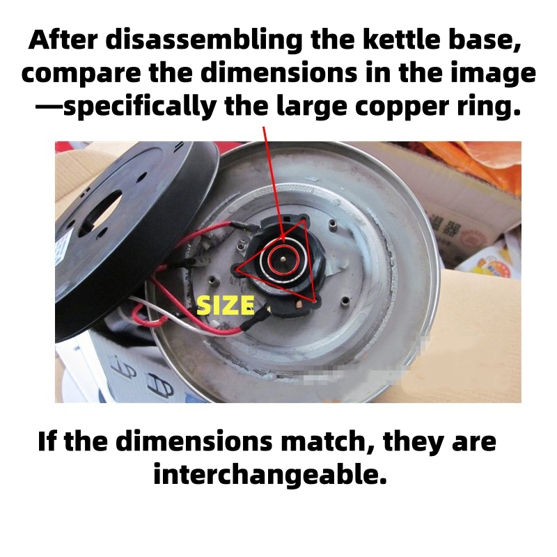 Universal Electric Kettle Repair Kit, Replacement Base Thermostat and Thermal Switch, Complete Set for Most Whistling Water