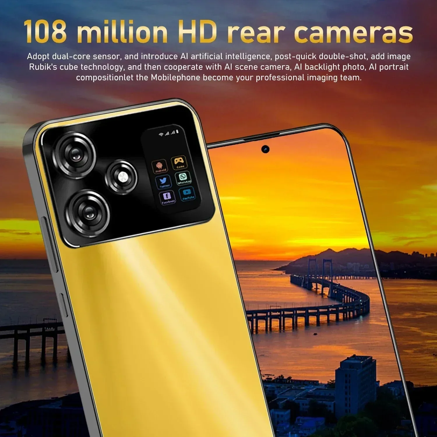 Nuovo X9 pro Smartphone sbloccato 16GB plus 1TB Dual SIM 4G 5G WiFi Cellulare globale Android Telefono Pooc NFC originale