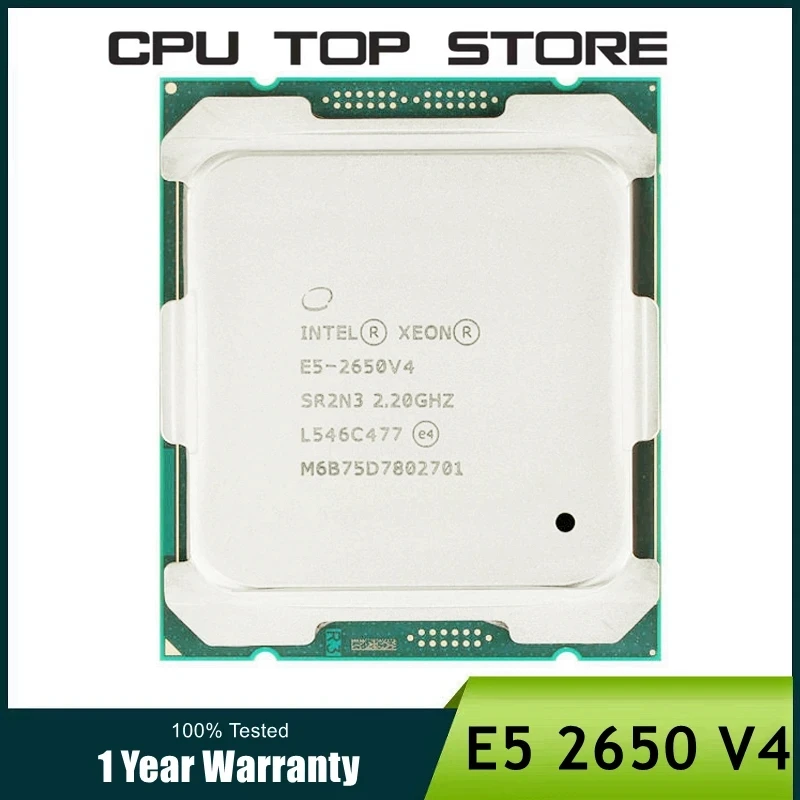 Intel Xeon E5 2650 V4 2650V4 SR2N3 2,2 GHz 12-Core 24-Thread LGA 2011-3 CPU-Prozessor