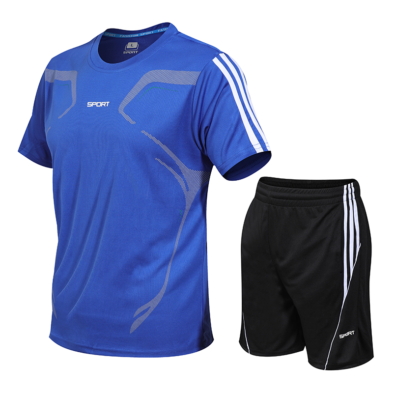 2024 ชุดกีฬาชายฤดูร้อนฟิตเนสแขนสั้นเสื้อยืดชายเสื้อผ้าแห้งเร็วหลวมสบายๆกีฬาขนาดใหญ่