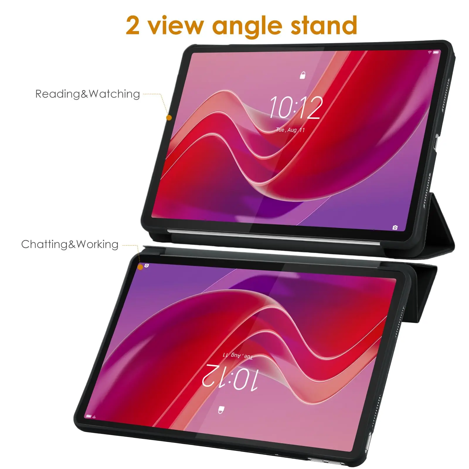 Funda para Lenovo Tab M11 2024 11 pulgadas TB330FU TB330X TPU con encendido/apagado automático cierre de soporte abatible cubierta inteligente para Xiaoxin Pad 2024