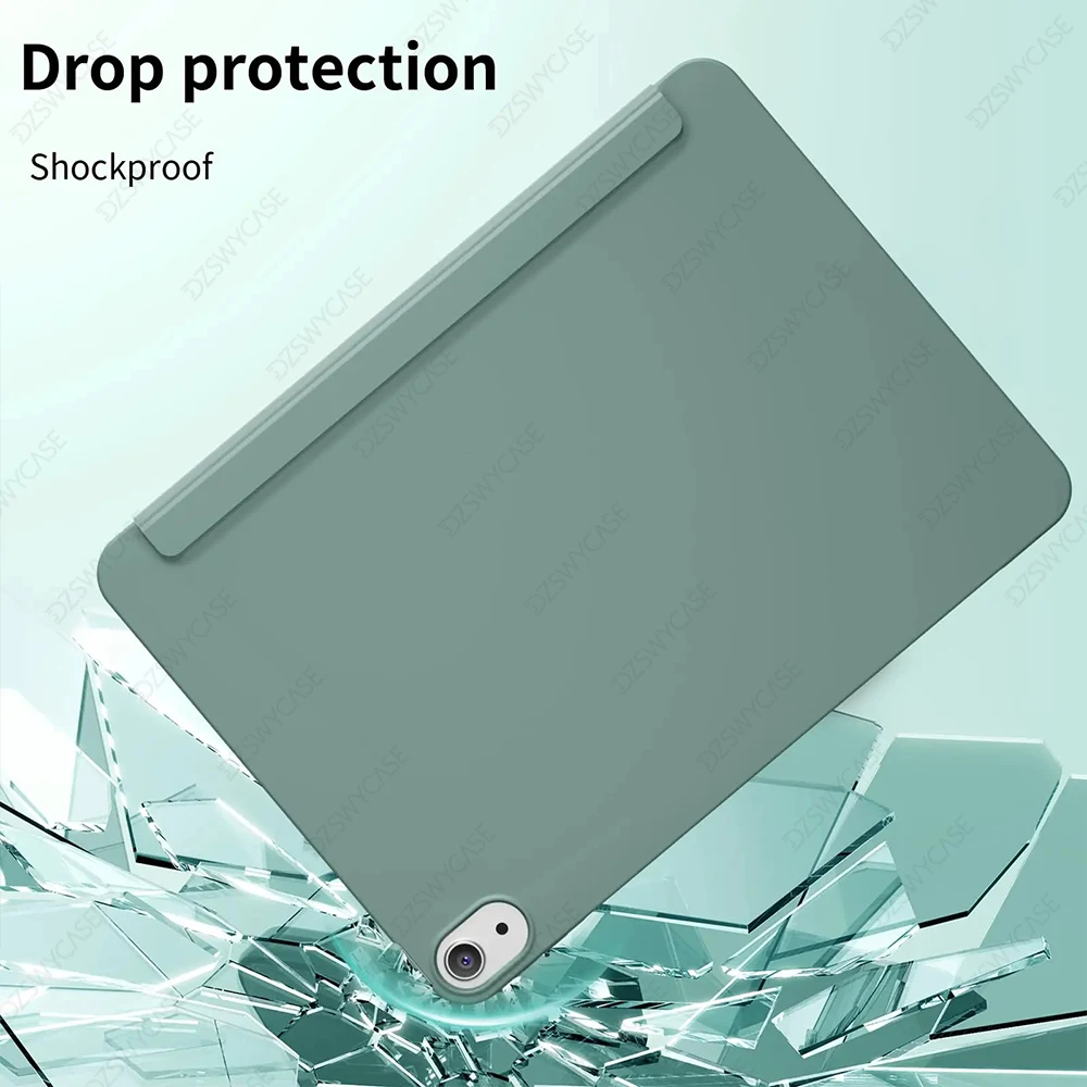 Funda de silicona para iPad 10th 10,9 A16 11, Air 10,9 11 M2 M3, 10,2 7/8/9th 9,7 5/6th, mini 5 6 7, Pro 11 M4, funda protectora