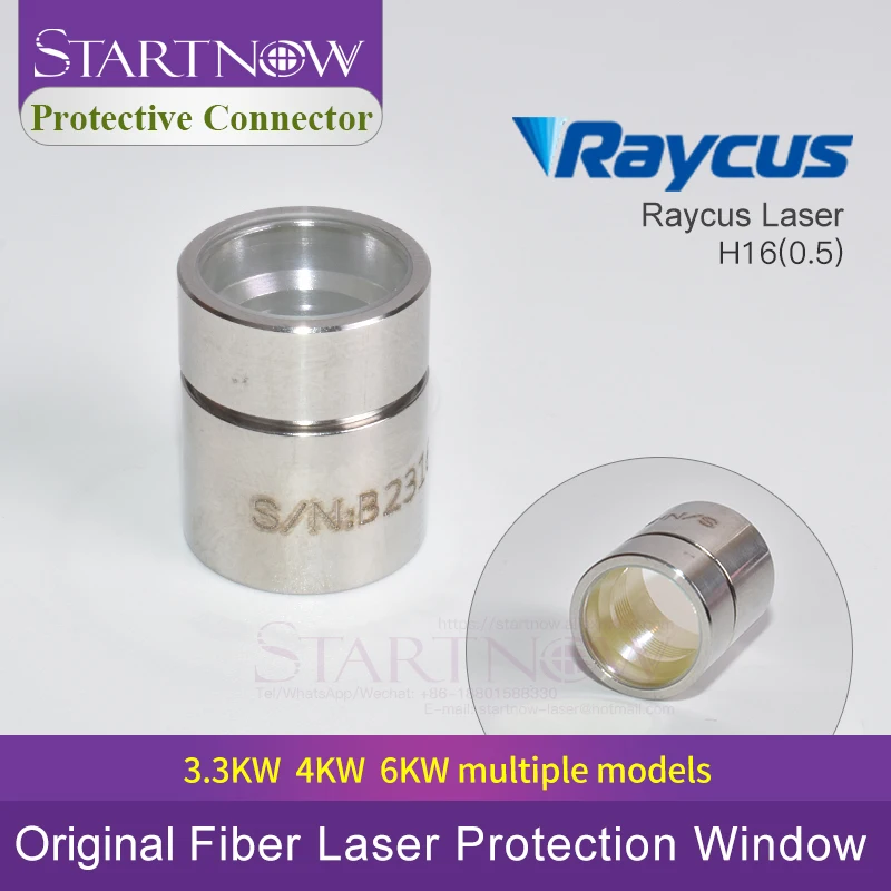 Startnow 6000W Bảo Vệ Cổng Kết Nối Ống Kính Raycus 3300W 4000W QBH Nắp Bảo Vệ Sợi Quang Pha Lê Cho IPG nguồn Laser
