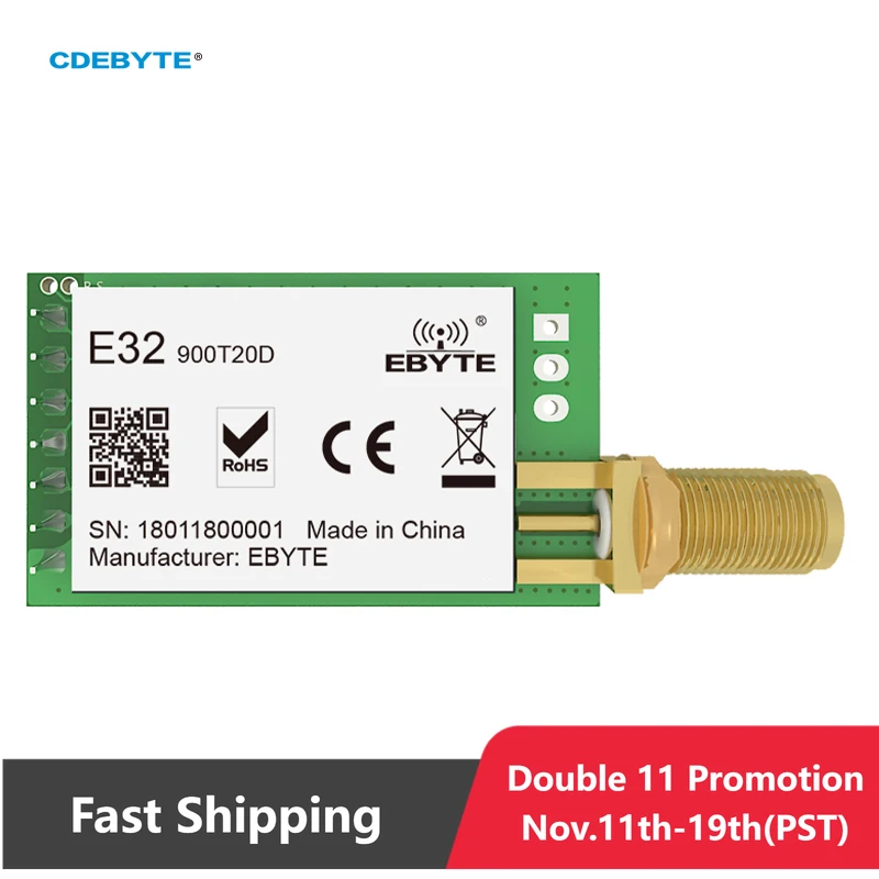 CDEBYTE E32-T Lora Modul 170/230/868915 MHz IoT 20/30/33/37 dBm Wireless Transceiver Modul UART Sender und Empfänger
