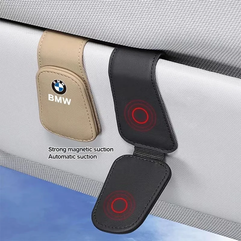 Soporte para gafas de coche, Clip de almacenamiento, accesorios para automóviles para BMW 1 2 3 4 5 6 7 8 Series GT I4 I3 I8 IX X1 X2 X3 X4 X5 X6 X7 IX3