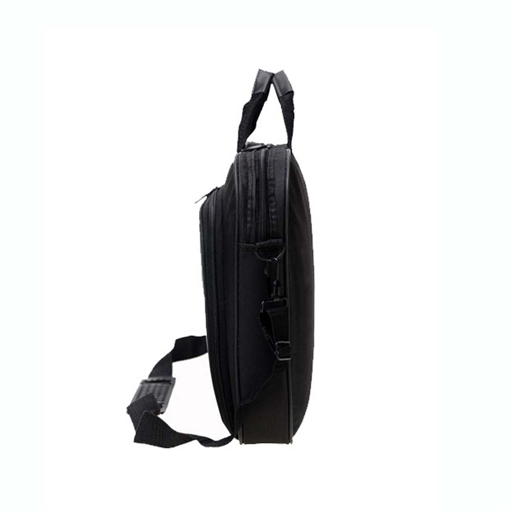 2024 Fashion Business portatile Unisex Nylon Computer borse cerniera spalla Laptop borse semplici valigetta nero bolso hombre