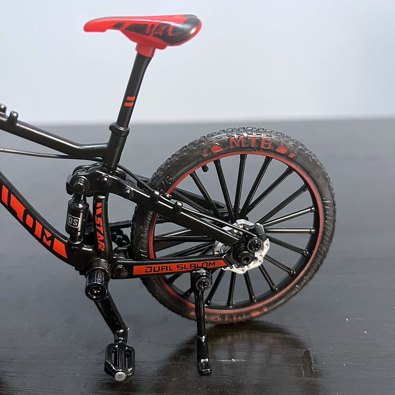 1:10 Mini modèle alliage vélo moulé sous pression montagne doigt course rouge vélo adulte Simulation Collection cadeaux jouets pour garçons 14 +