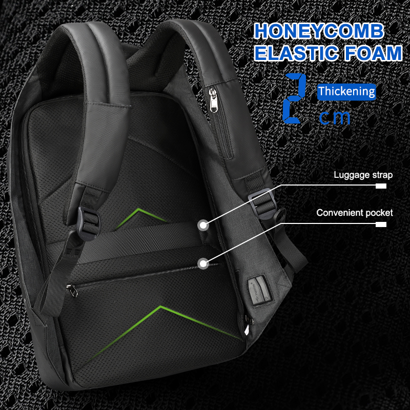 남녀공용 평생 보증 배낭, 14-15.6 노트북 배낭 가방, 도난 방지 배낭 여행 배낭, 학교 Mochila