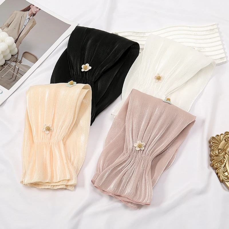 Atacado luva longa de renda gótica fina oca luvas sem dedos mulheres mangas de proteção solar oversleeve malha braço manga protetor solar