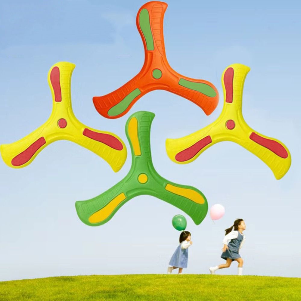 Three-leaf Cross Adult-kids Interactive Outdoor Children Boomerang Toys Early Education Puzzle Decompression Gift