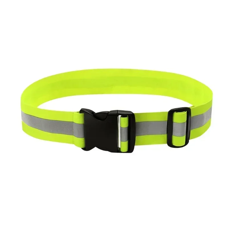 Reflective Band For Running High Visible Night Safety Gear For Arm Wrist Waist Ankle Adjustable Elastic Safety Reflective Belt