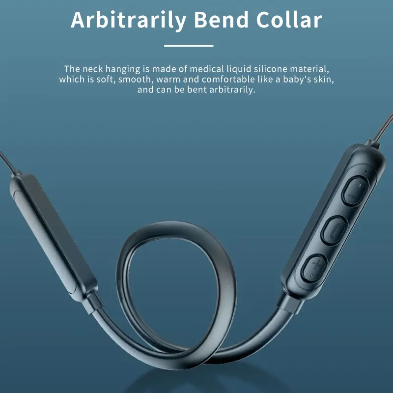 1 unidad G07 Auriculares inalámbricos con Bluetooth 9D para colgar en el cuello reducción de ruido estéreo Universal 5,0 auriculares deportivos micrófono