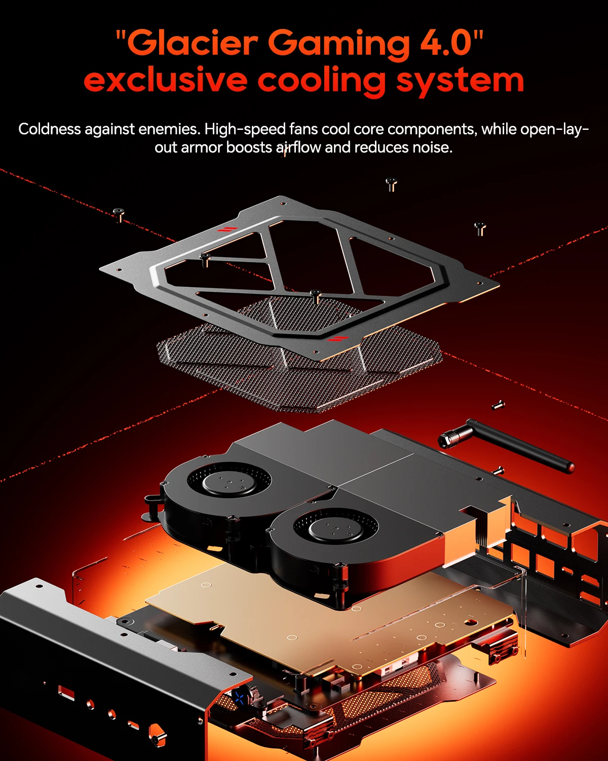 AOOSTAR GODY Mini PC AMD Ryzen 9 7940HX CPU+AMD Radeon RX 7600XT WiFi 7 Graphics High Performance Gaming Desktop Computer