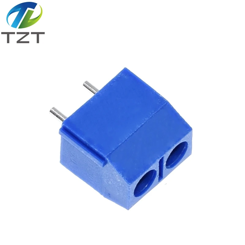 TZT 20 piezas KF301-2P 301-2P conector de bloque de terminales de tornillo enchufable de 2 pines 5,08mm 2 pines bueno