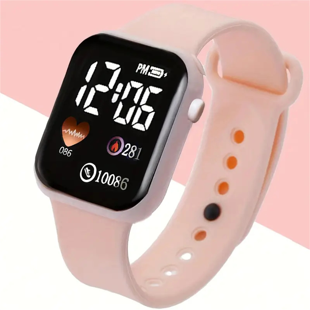 Novo relógio de figura led de desenho animado, pulseira de estudante infantil, relógio eletrônico de toque