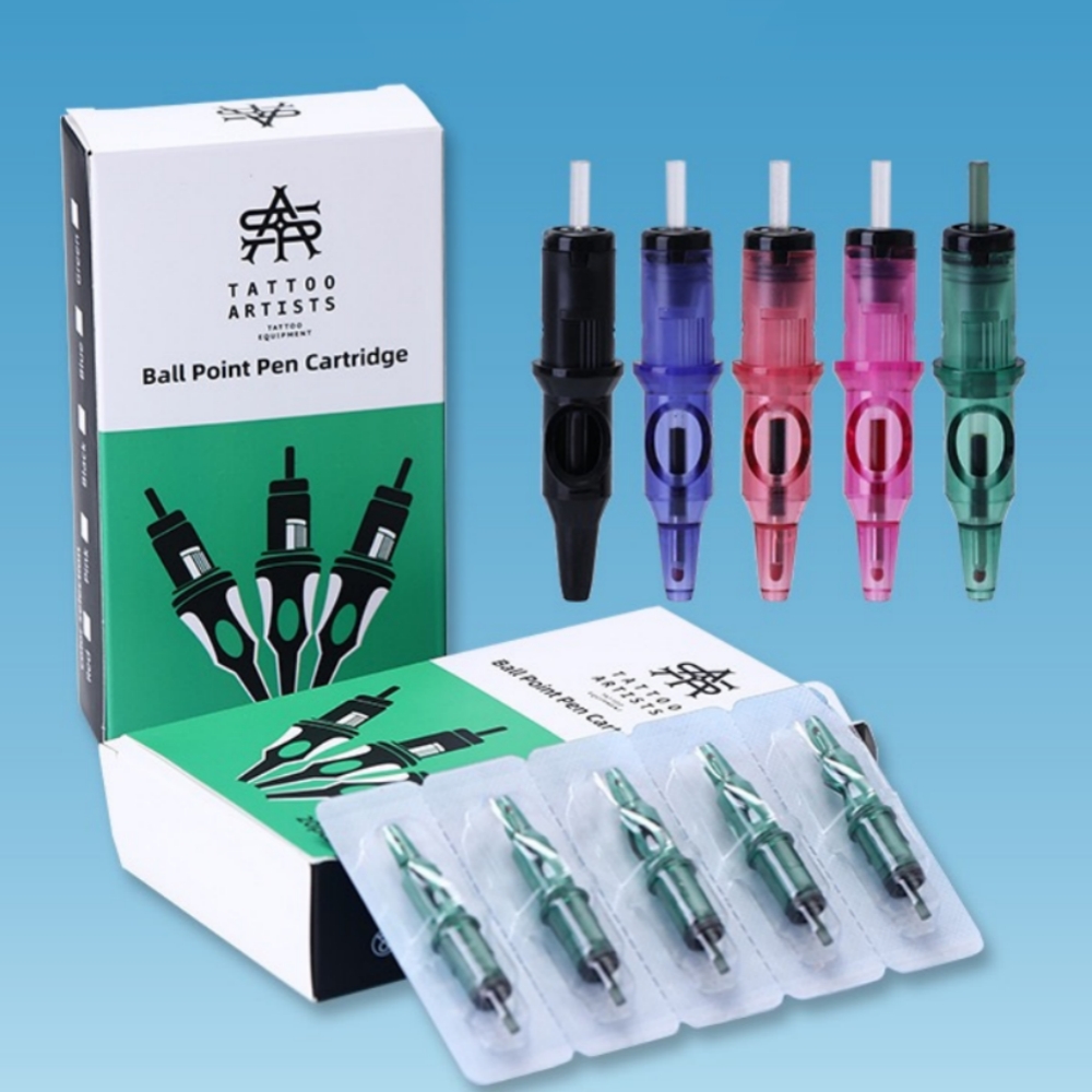 Cartucho de Agujas para tatuaje, pluma de dibujo para máquina de tatuaje, suministro de diseño, 5/10/20 piezas