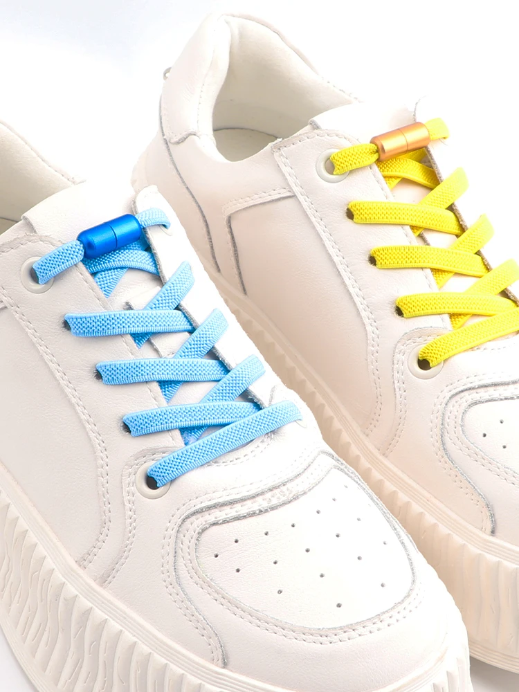 Flat Elastic Laces Sneakers Shoelaces Without Ties Shoelace for Shoes Kids Adult No Tie Shoe laces Sports Running Shoestrings