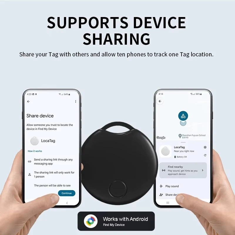 Xiaomi Bluetooth GPS трекер работает с Android Find My Device для Google Smart Locator Key Поиск домашних животных для пожилых людей Анти-потерянное отслеживание
