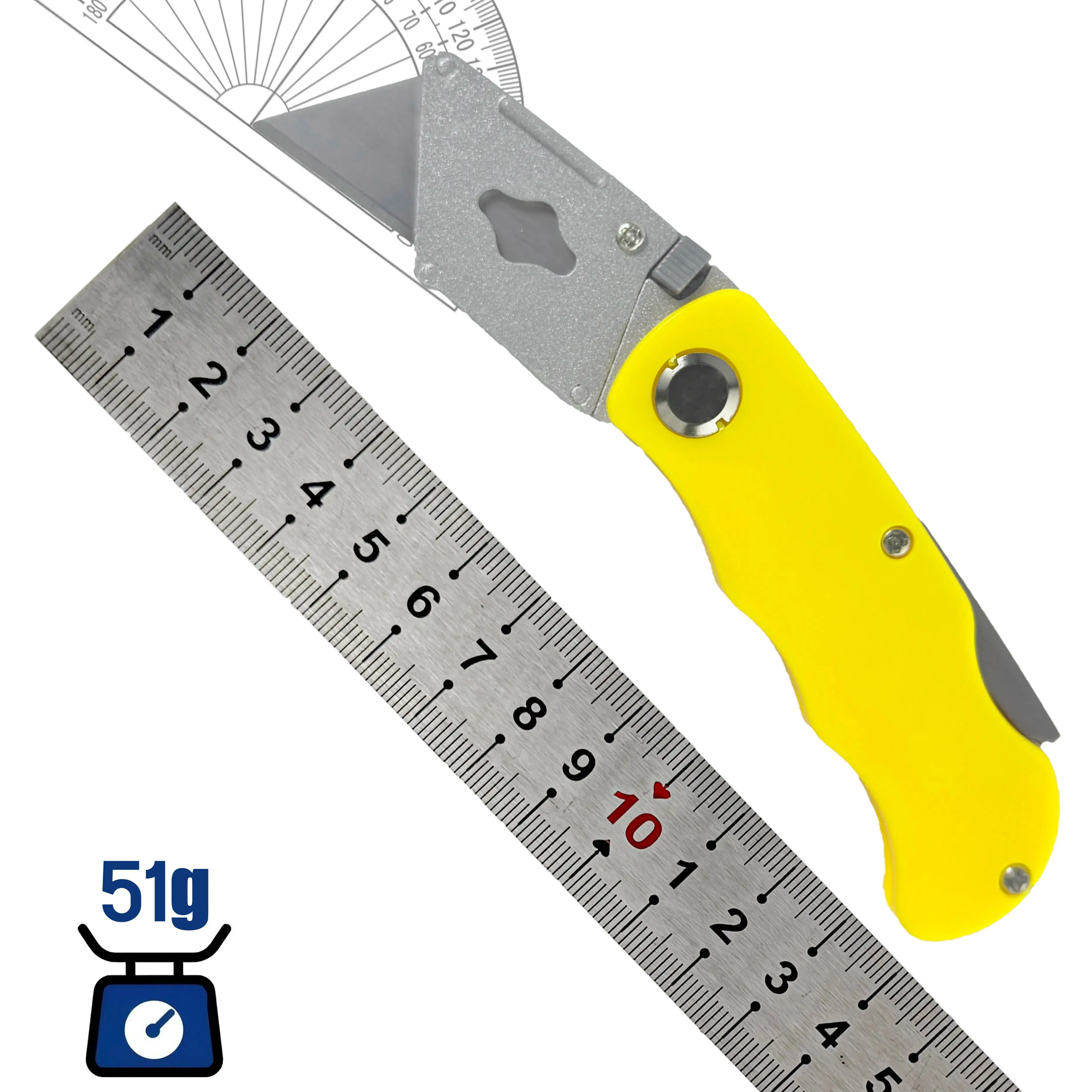 Coltello artistico pieghevole - 10 lame, apriscatole, forniture per ufficio, coltello per carta da parati, coltello pieghevole multifunzionale, coltello multiuso
