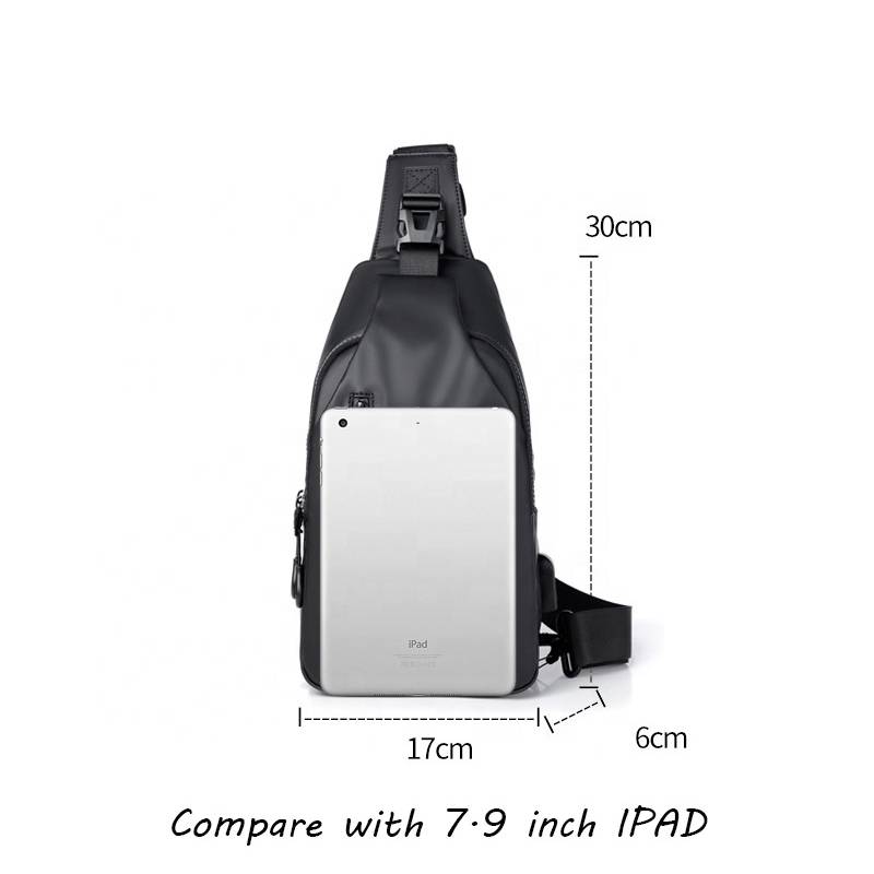 Modieuze en trendy borsttas effen kleur heren minimalistische borsttas outdoor casual mode crossbody tas met één schouder ﻿