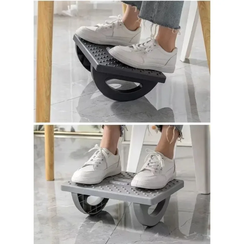 Sob a mesa pedal anti-torção pernas meio círculo 180 °   pedal de escritório com estribos de lazer e relaxamento de balanço