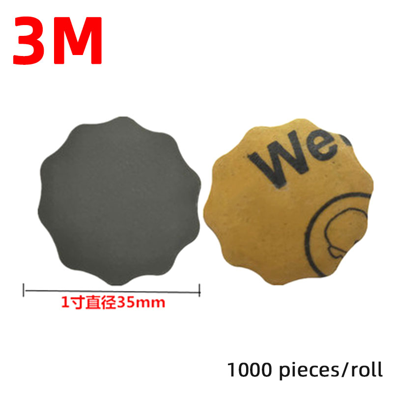 Rouleau de papier de verre à fleurs de prunier 13487mm, 3M, feuille de meulage auto-adhésive P1500, disque de ponçage à pointe ronde 2000/2500 Mes