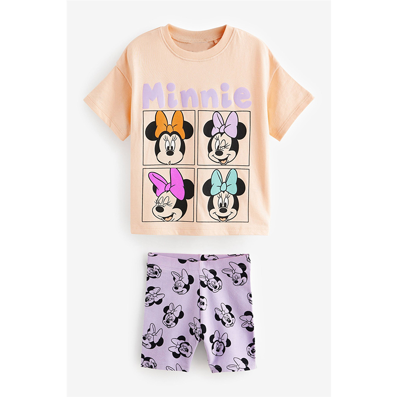 Kids Clothing Set Printed Minnie Mouse t-shirt Mickey Girls Fashion 2pcs Girls Clothing Set Donald Duck Summer Suit for Children