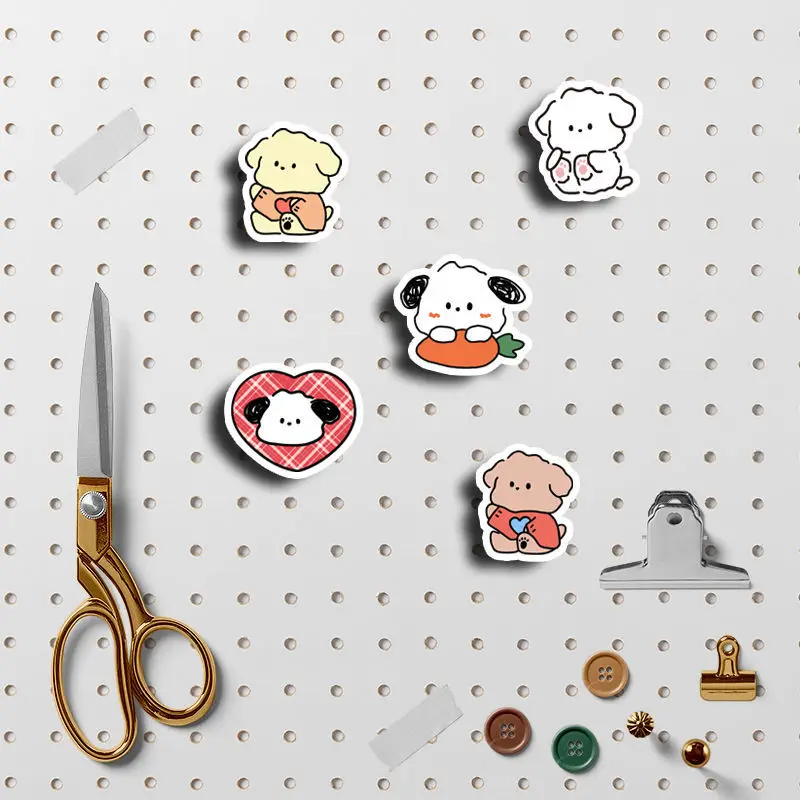 100pcs สุนัขน้อยน่ารักสัตว์สติกเกอร์เด็ก DIY คอมพิวเตอร์ตกแต่งสติกเกอร์เครื่องเขียนนักเรียน