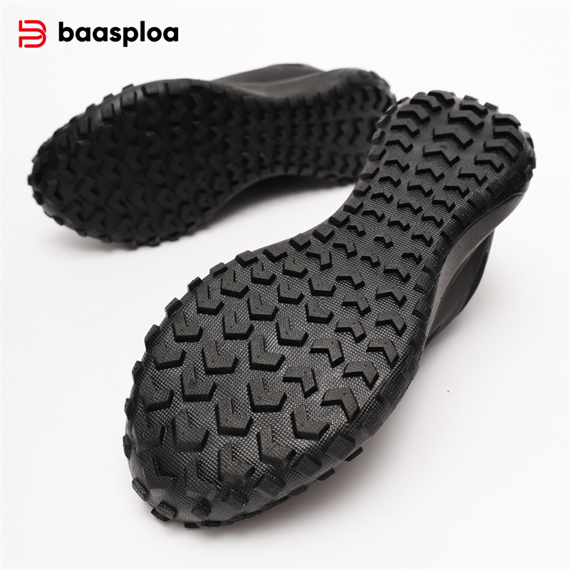 Baasploa Heren Wandelschoenen Casual Lichtgewicht Wandelschoenen Met Veters Heren Outdoor Waterdichte Campingbestendige Antislip Sneakers