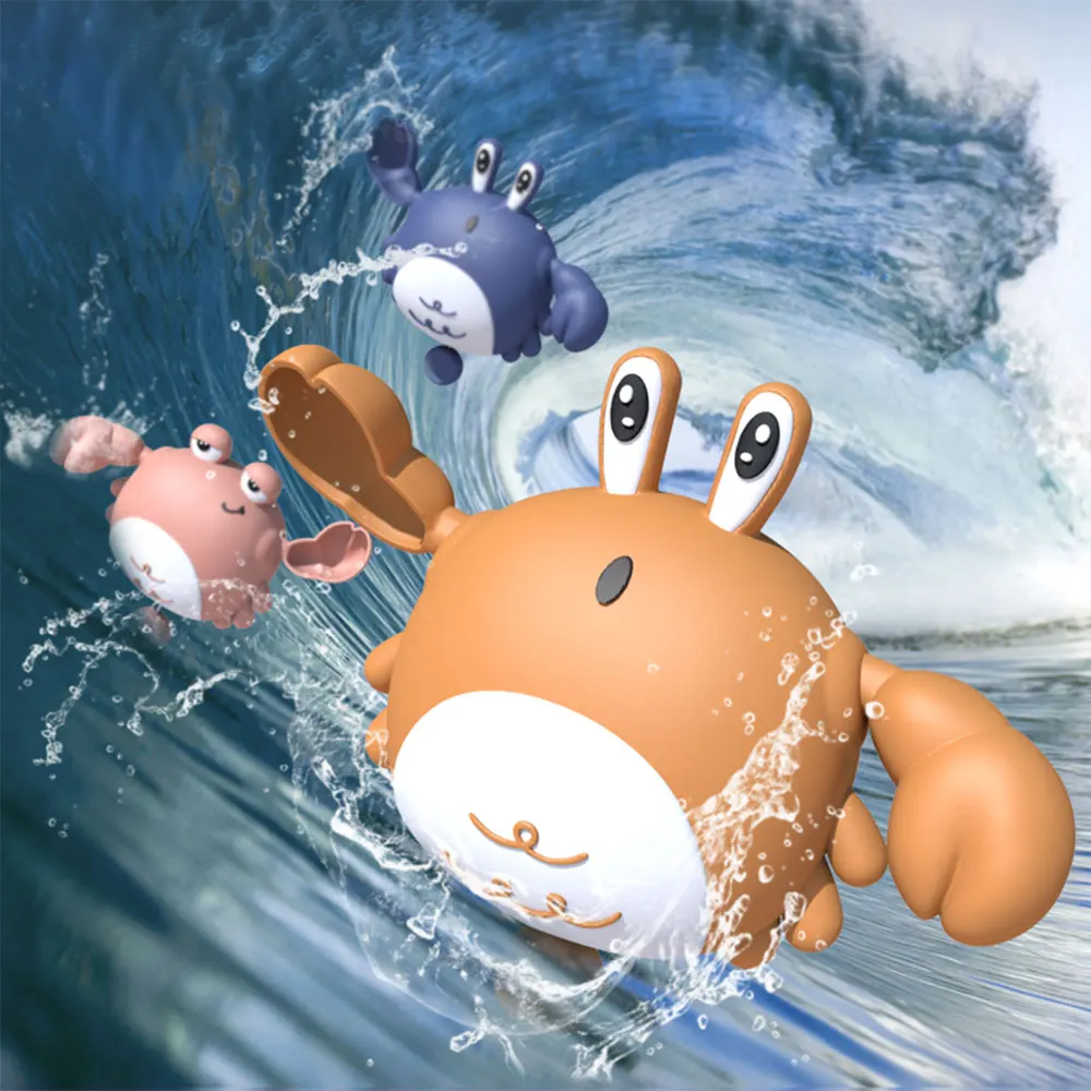 Brinquedo bonito da banheira do caranguejo da natação, Brinquedos do banho do bebê, Piscina de natação, Brinquedo de vento flutuante