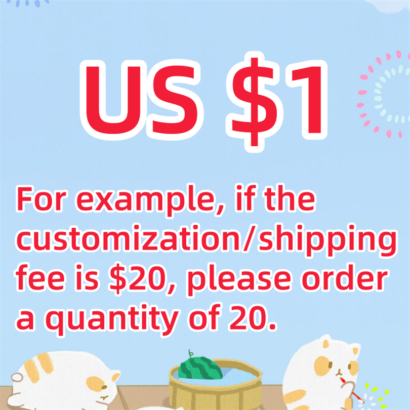 Extra fee(Extra shipping cost or Extra custom fee)