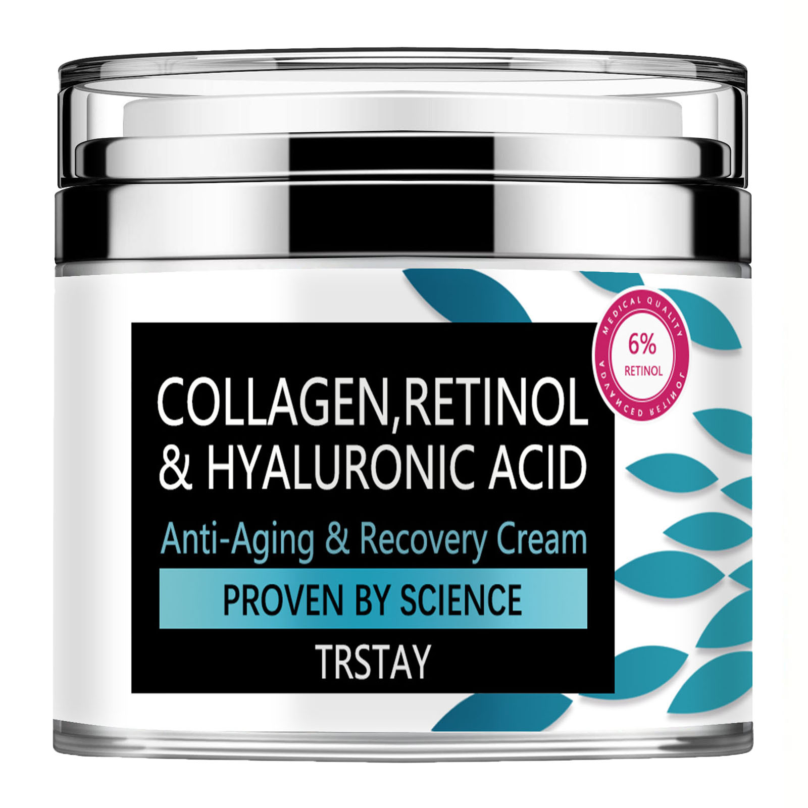Creme de colágeno para rosto com retinol e ácido hialurônico