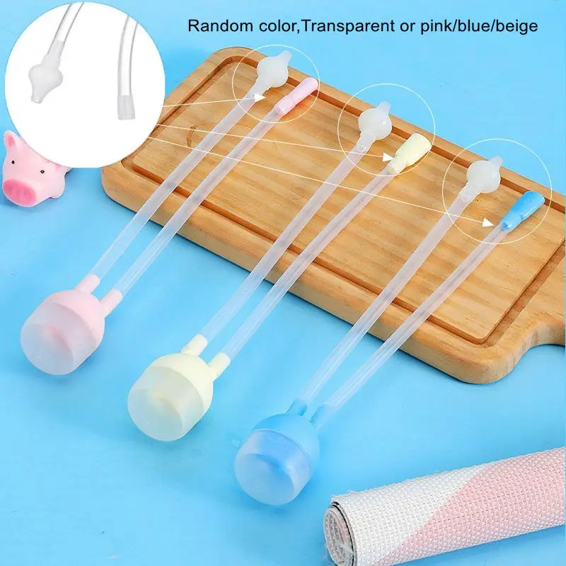 ปากดูดเครื่องช่วยหายใจจมูกสําหรับเด็กทารกทําความสะอาดจมูก Inhaler เมือกจมูกทําความสะอาดท่อ Anti-reflux เครื่องช่วยหายใจทางจมูก