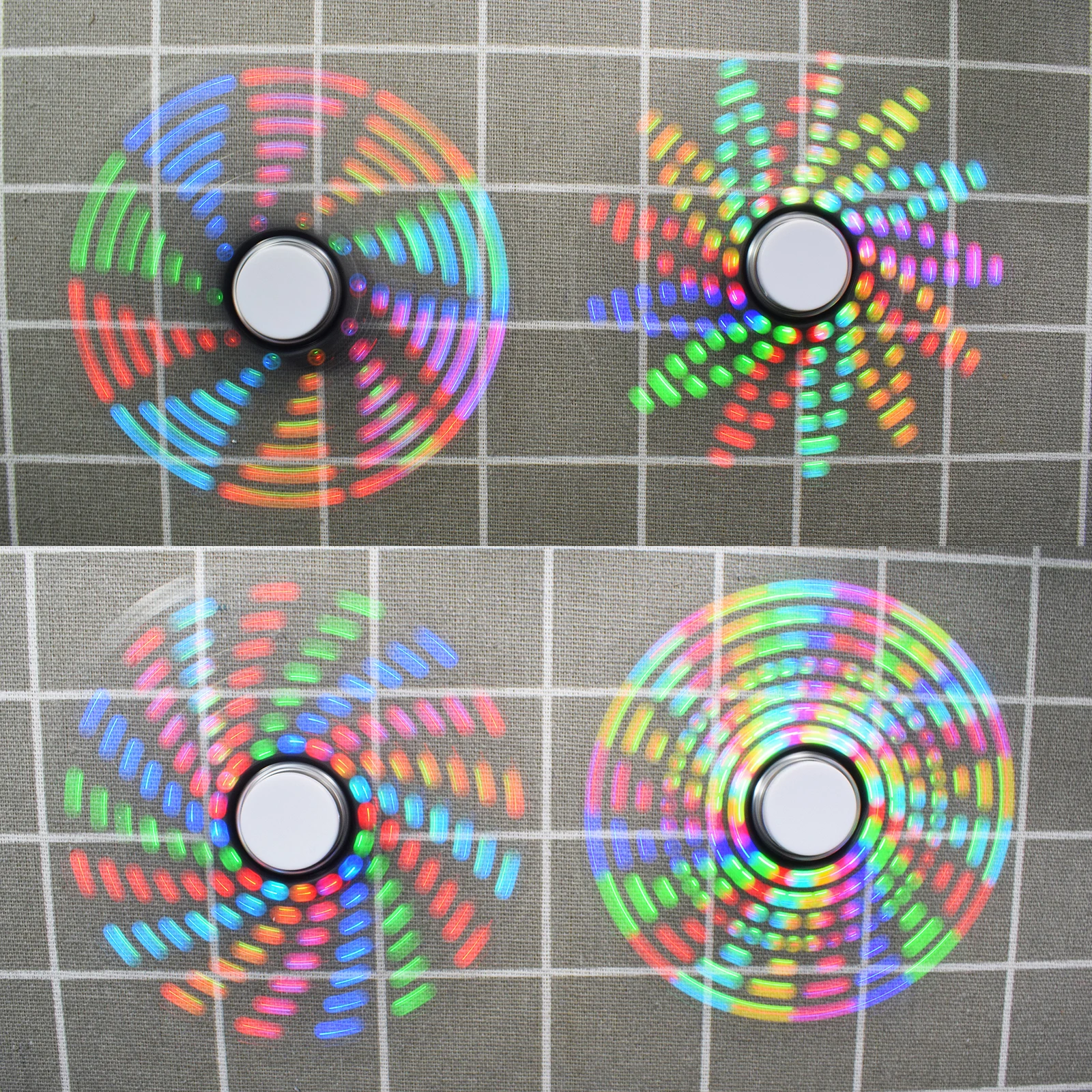 DIY Full Color LED High-Speed Rotating Boomerang Bearing Hand Finger Spinner Creative POV Soldering SMT Training Kit
