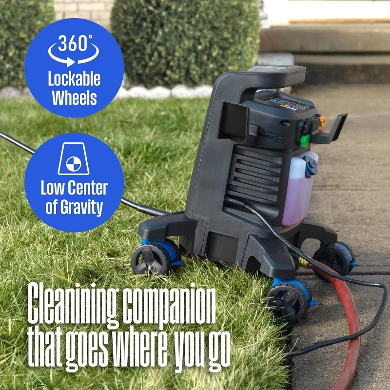 ePX3500 Electric Pressure Washer, 2500 Max PSI Technology, Onboard Soap Tank, Pro-Style Steel Wand, 5-Nozzle Set home.