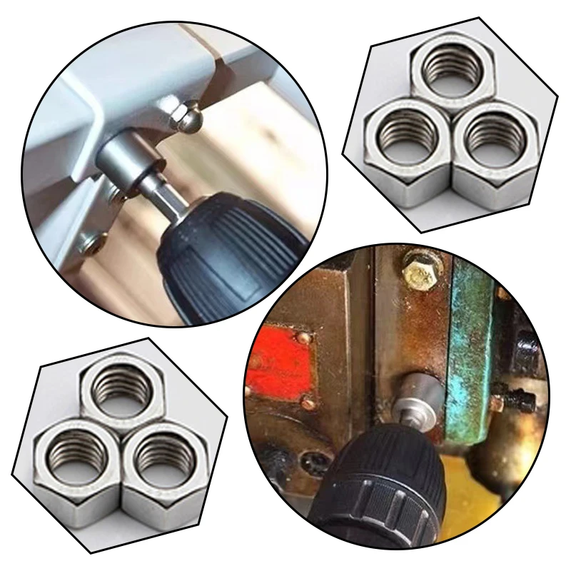 Powerful Socket Inner Hexagonal Wrench Hexagonal Handle Screwdriver Socket Extension Rod Pneumatic Screwdriver Tool