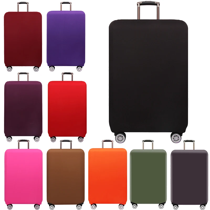 Funda de equipaje de tela elástica, Protector de maleta, funda antipolvo para equipaje, adecuada para maleta de 18-32 pulgadas, organizador de viaje