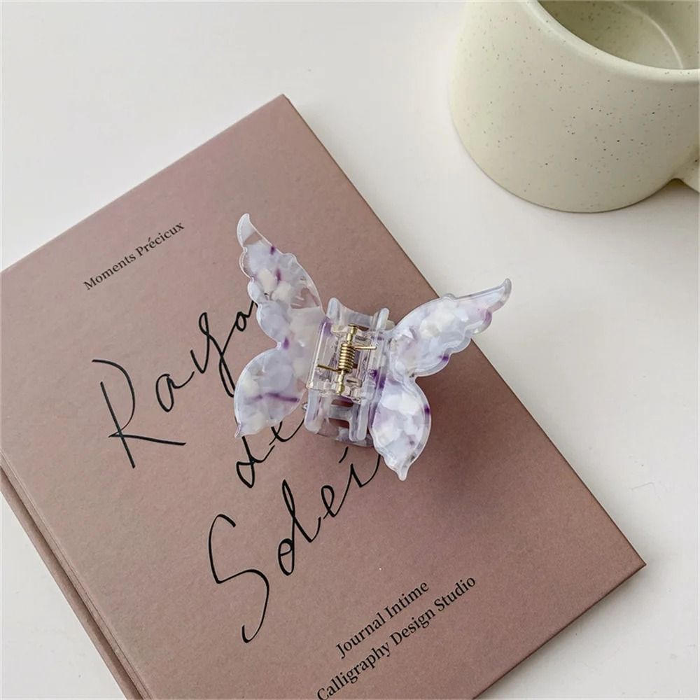 1 шт., заколка-бабочка для волос, из ацетатного волокна