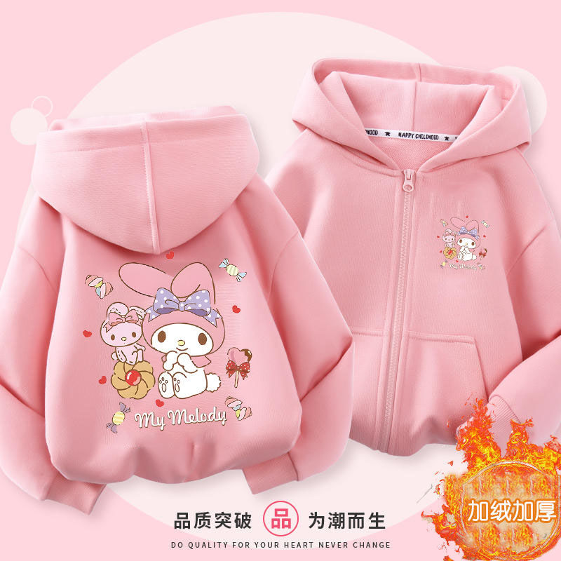Sweats à capuche zippés à manches longues pour filles, sweat-shirt Cinnamoroll, pulls Harajuku, série Stitch, sweat à capuche décontracté, automne et hiver
