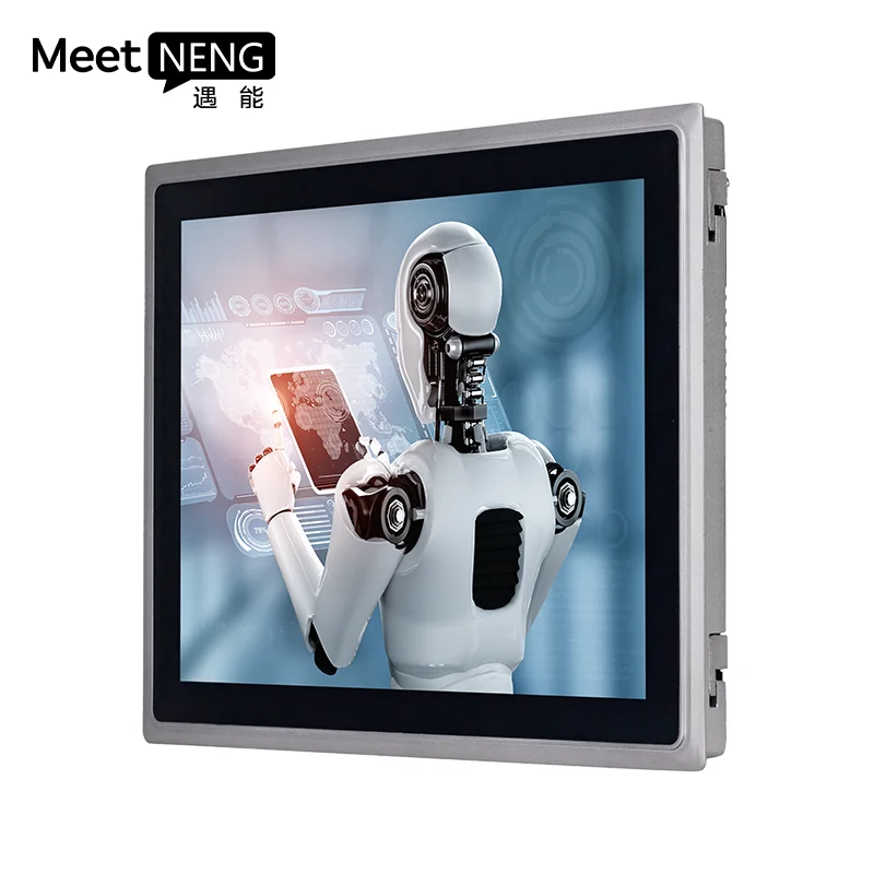 Komputer PC All-in-One Android 10 12 15 17 19 21 cali, przemysłowy ekran dotykowy IP65 LCD, PC przemysłowy RS485 RS232 HMI, panel PC przemysłowy