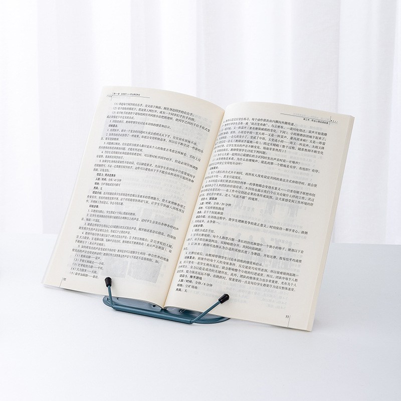 Simple Metal Reading Stand Stable and Not Easy To Collapse Foldable and Adjustable Bookshelf Portable Music Score Stand