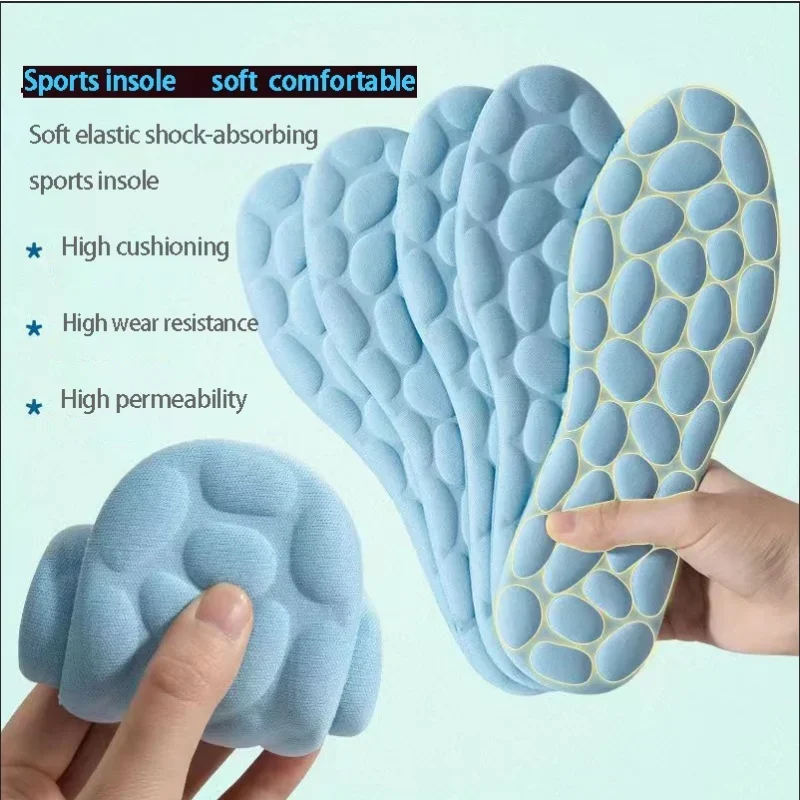 2/4pcs 스포츠 운동화에 대 한 부드러운 마사지 메모리 폼 Insoles 단독 통기성 쿠션 패드 여성 남성 피트 정형 Insoles