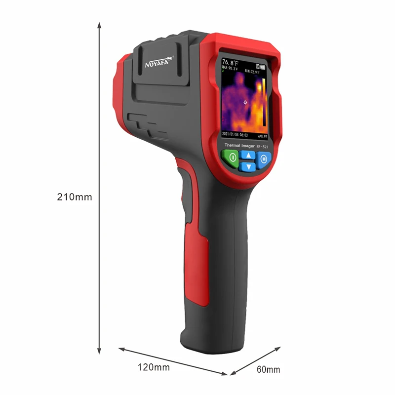 Noyafa Nf 521 Termocamera a infrarossi portatile Risoluzione 340x240 Imaging Sensore da 1024 Pixel Termometro rilevatore di riscaldamento a pavimento