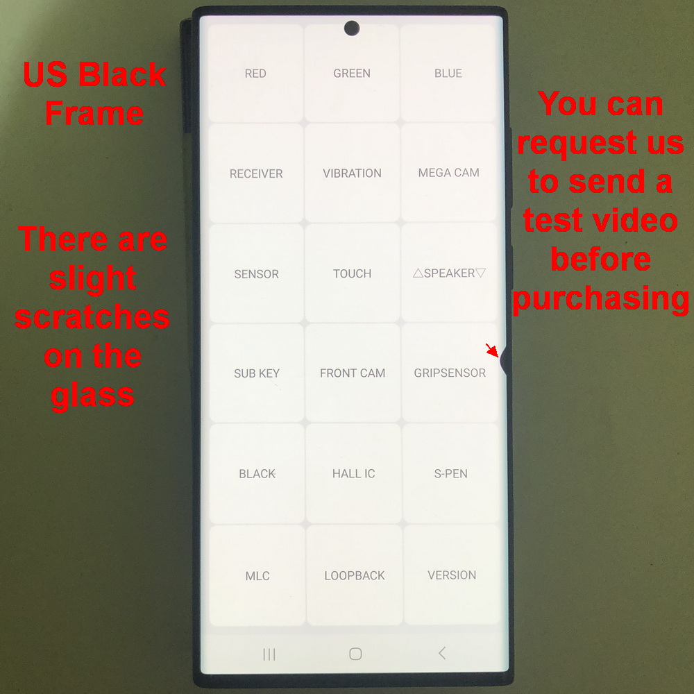 Con defectos Amoled para Samsung Galaxy S22 Ultra 5G S908U S908 S908B pantalla LCD MONTAJE DE digitalizador con pantalla táctil 100% prueba