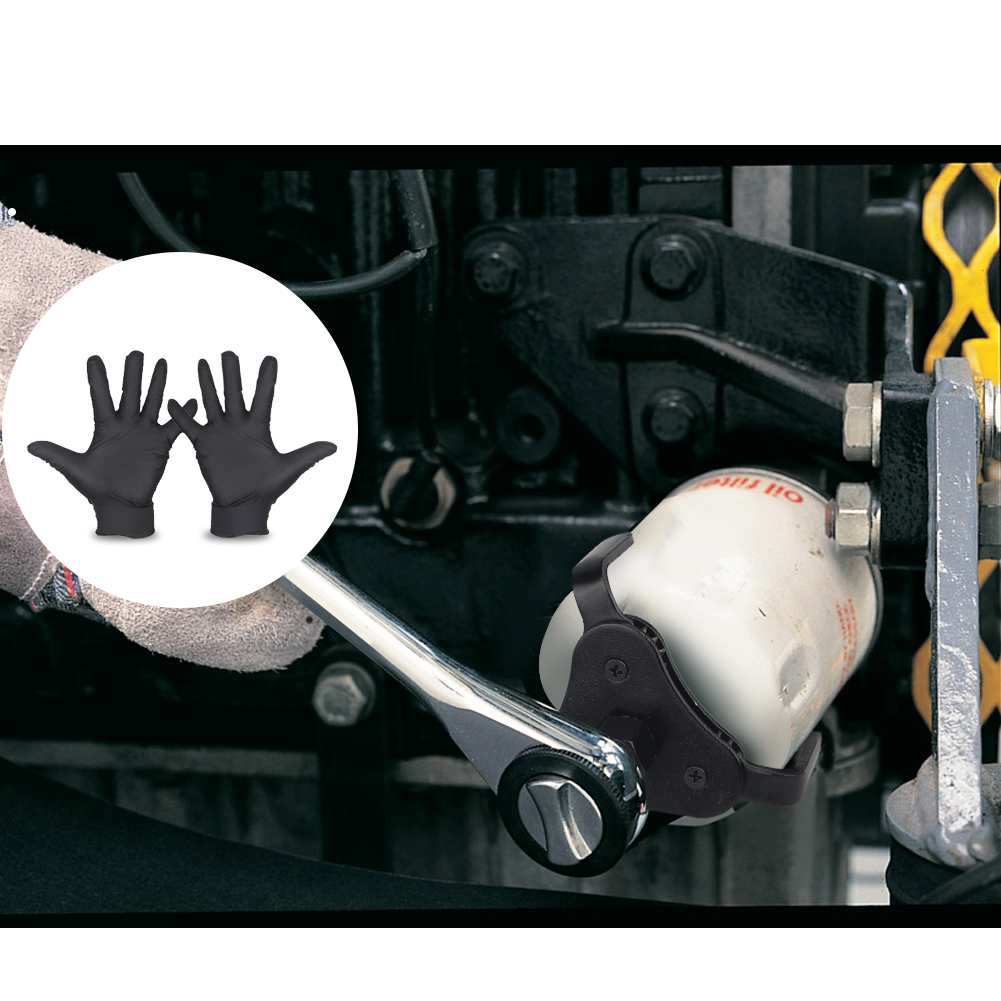 ユニバーサル調整可能なオイルフィルターレンチ 55-115 ミリメートル車の修理とメンテナンス三爪オイルフィルター除去ツール手袋を送る