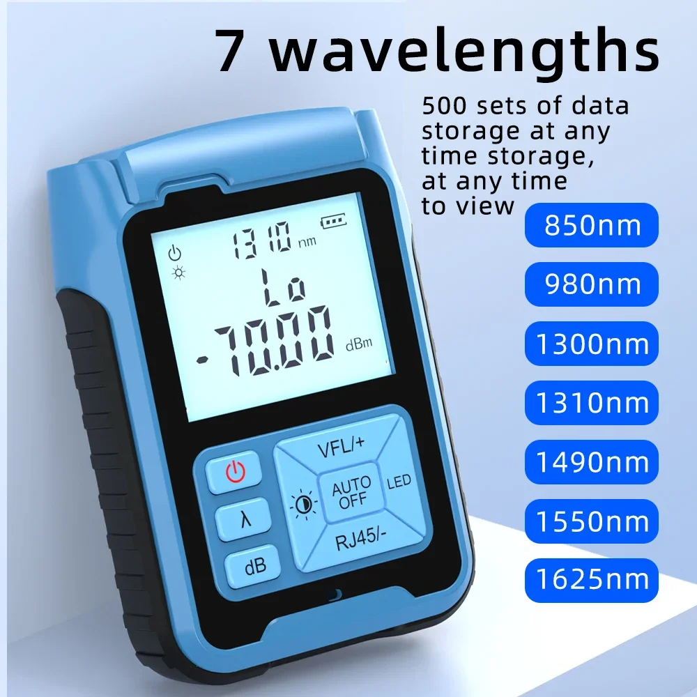SAIVXIAN Optical Power Meter -50 ~ + 26dBm 4 in 1 Multifunction Visual Fault Locator เครื่องทดสอบสายเคเบิลเครือข่ายไฟเบอร์ 1-50MW (อุปกรณ์เสริม)