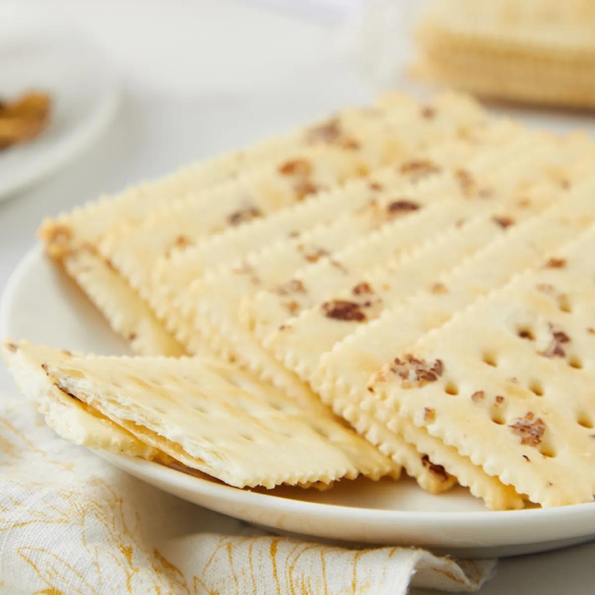 [6Packs] FRESHIPPO Sea Salt Rye Soda Biscuits 8.04 oz*6Packs