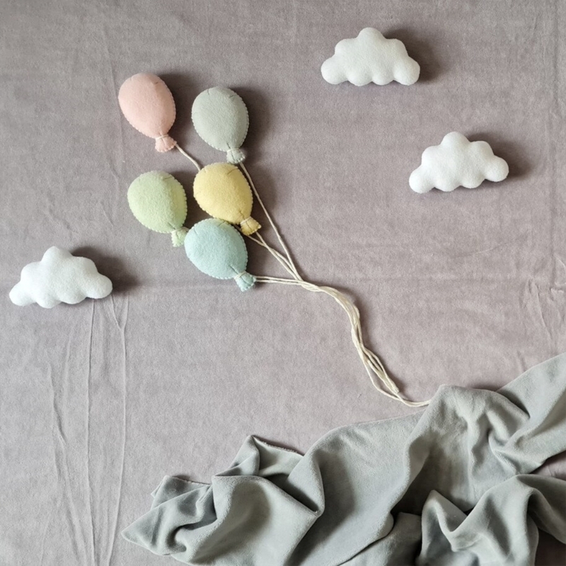 Neugeborene Foto posiert Requisiten Wolke/Ballon Filz Baby Fotoshooting Requisiten schöne Foto posiert Ausrüstung Säugling Foto Hintergrund a2ub
