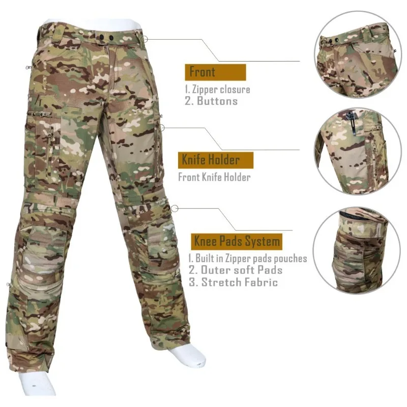 Conjunto táctico para hombre, camisas de uniforme resistentes al desgaste, traje de 2 piezas para deportes al aire libre, primavera y otoño, 2024