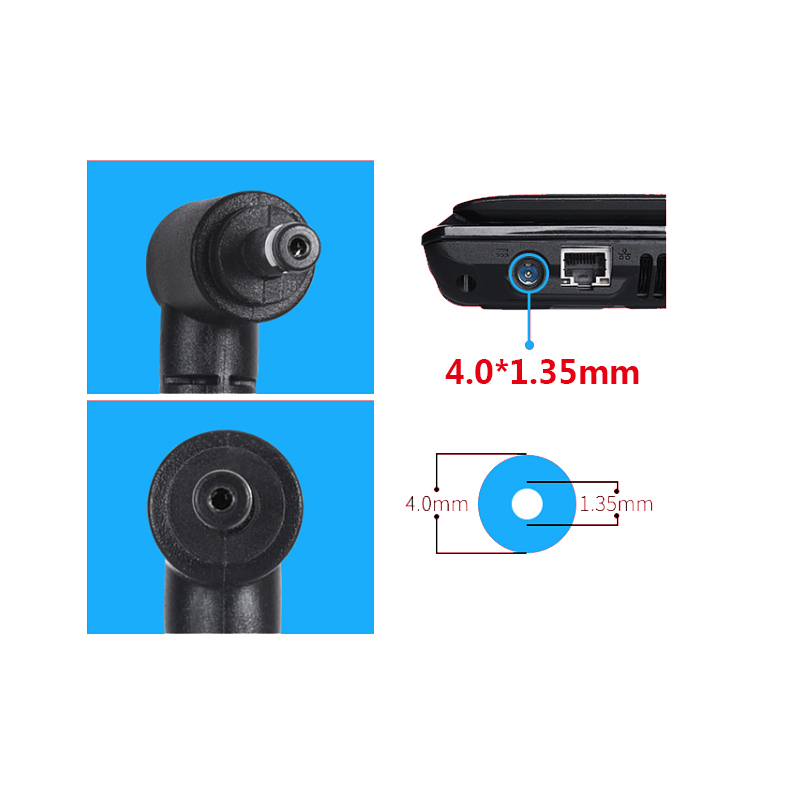 19V 1.75A 33W 4,0*1,35mm AC cargador de ordenador portátil adaptador de corriente para ASUS ADP-33AW S200E X202E X201E Q200 S200L S220 X453M F453 X403M
